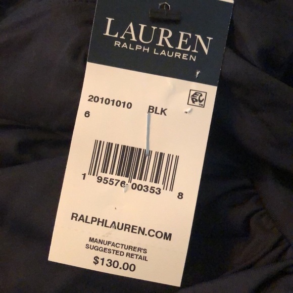 Lauren Ralph Lauren Beach Club Solid Ruffle Surplice One Piece - Women's - Picture 3 of 4